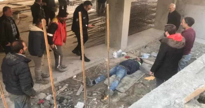 Avcılar’da inşaattan düşen işçi yaralandı
