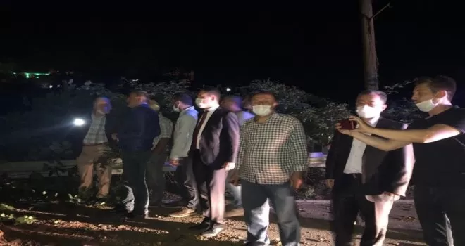 Ayder Yaylası yolunda heyelan
