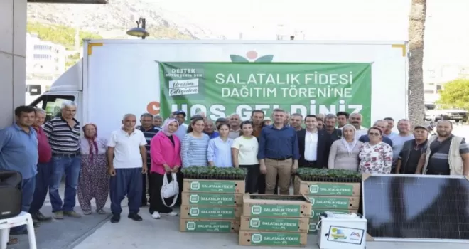 Aydıncık’ta üreticiye Büyükşehir desteği