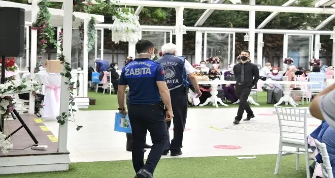 Bahçelievler’de düğün salonlarına ‘Koronavirüs’ denetimi
