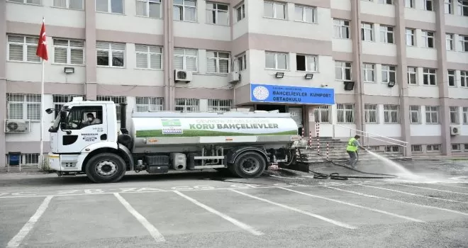 Bahçelievler’de LGS öncesi okullar temizlendi
