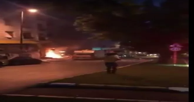Bahçelievler’de patlamanın ardından yaşanılan panik anları kamerada

