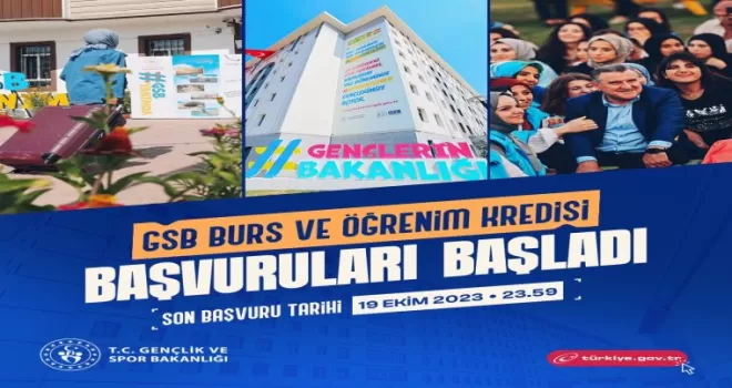 Bakan Bak: “GSB Burs ve Öğrenim Kredisi başvuruları başladı“
