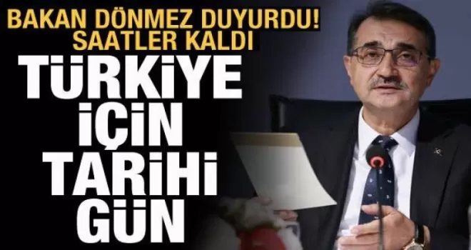 Bakan Dönmez Karadeniz Gazıyla ilgili müjdeyi verdi!