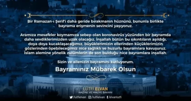 Bakan Elvan vatandaşların Ramazan Bayramı’nı kutladı
