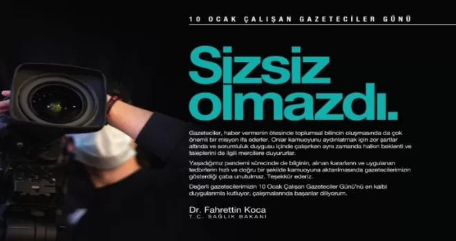 Bakan Koca’dan gazetecilere teşekkür
