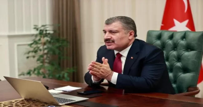 Bakan Koca: ”Sağlık çalışanlarımızdan 830 bin kişi aşının ilk dozunu oldu”
