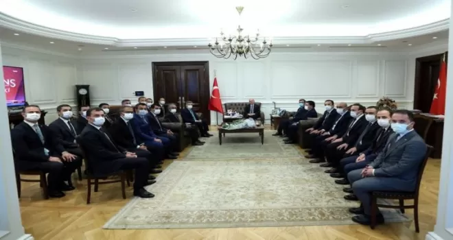 Bakan Soylu, mülkiye müfettişlerini kabul etti
