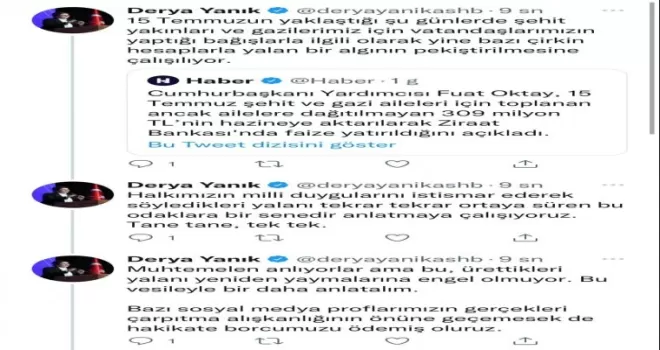 Bakan Yanık’tan algı haberlerine tepki
