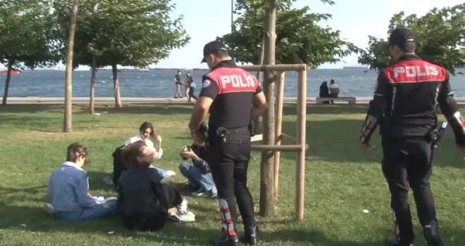 Bakırköy’de drone destekli korona virüs denetimi
