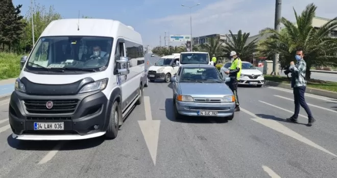 Bakırköy’de drone destekli tam kapanma denetimi
