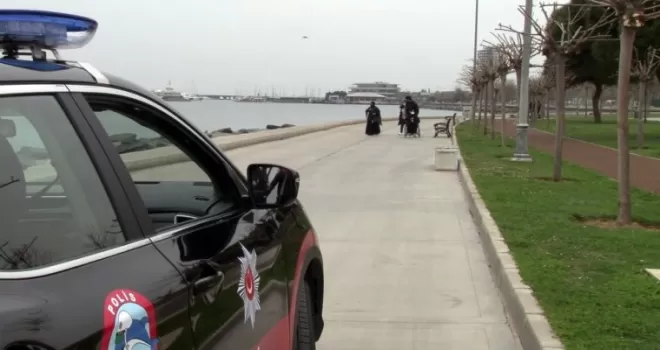 Bakırköy’de dronlu korona denetimi
