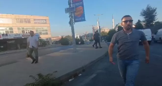 Başakşehir’de “sinyal“ kavgası kask kamerasına yansıdı
