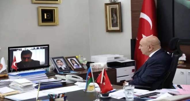Başkan Altınok, telekonferansla Azerbaycanlı başkanlarla buluştu
