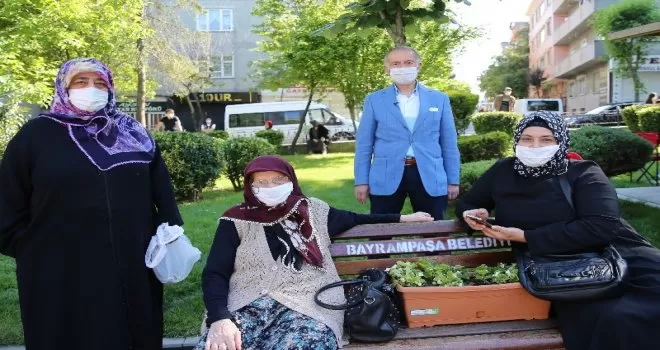 Başkan Aydıner, 65 yaş üstü vatandaşlarla bayramlaştı
