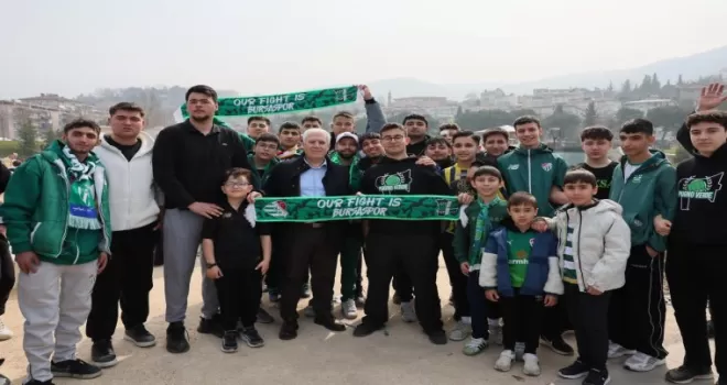 Başkan Bozbey, Bursaspor taraftarlarıyla şampiyonluk heyecanını paylaştı