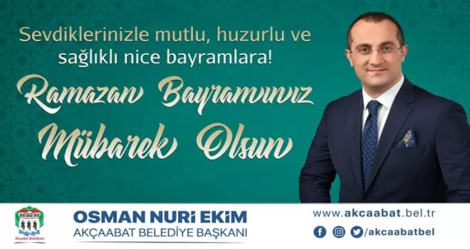 Başkan Ekim'den bayram kutlaması