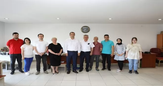 Başkan Ekim, mesai arkadaşlarıyla bayramlaştı