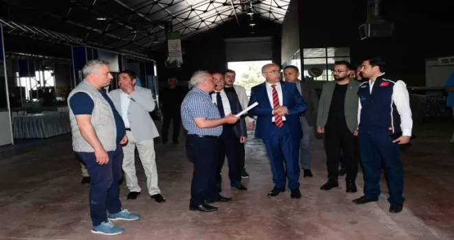 Başkan Er, 7. Malatya Yapı Dekorasyon fuar alanında incelemelerde bulundu