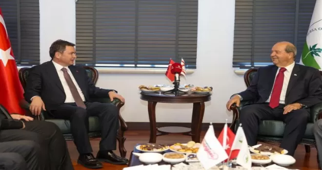 Başkan Erkan Aydın, Ersin Tatar’ı ağırladı