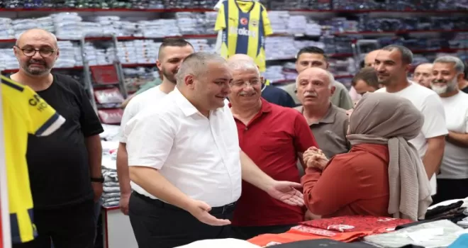 Başkan Özarslan’dan Osmanlı Halk Pazarı esnafına ziyaret