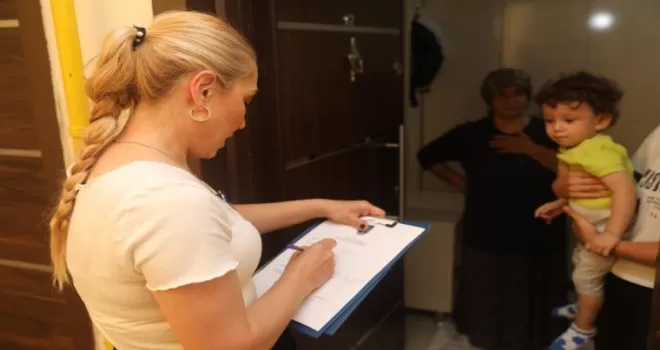 Başkan Yıldızkaya ’Hoşgeldin Bebek’ ile ailelerin mutlu günlerinde yanlarında
