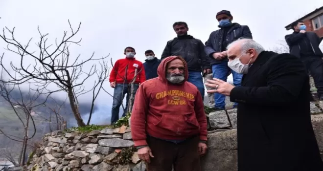Başkan Zorluoğlu’ndan Araklı’ya geçmiş olsun ziyareti