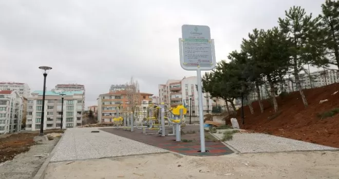 Başkent’e kazandırılan Karapınar Spor Parkı’nda sona doğru
