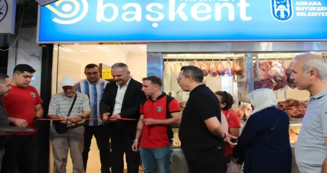 Başkent Market’in 8. şubesi Ulus Hali’nde hizmete açıldı