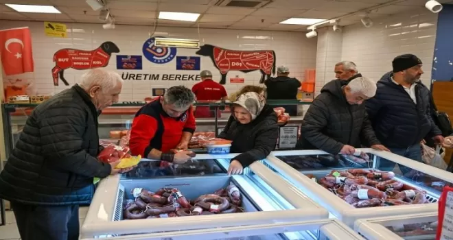 Başkent Market’te et satışı tam gaz