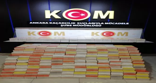 Başkent’te düzenlenen kaçak tütün operasyonunda rekor
