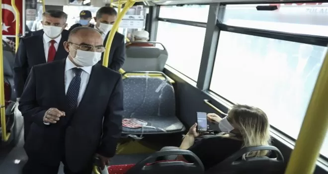 Başkent’te korona virüs denetimi
