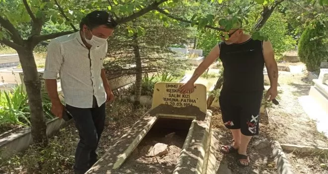 Başkent’te mezarlıkta sır dolu olay
