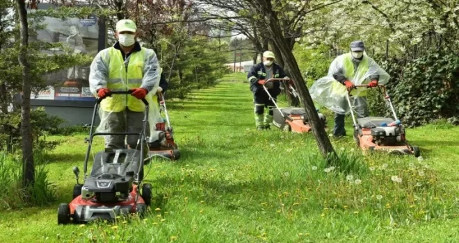 Başkent’te peyzaj çalışmaları devam ediyor
