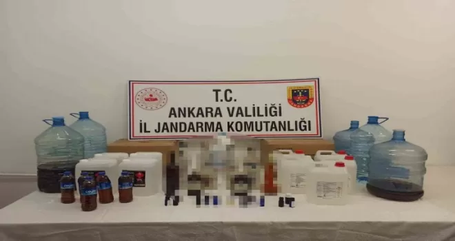 Başkent’te sahte içki operasyonu
