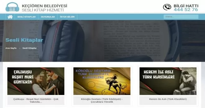 Başkent’te sesli kütüphane hizmete başladı
