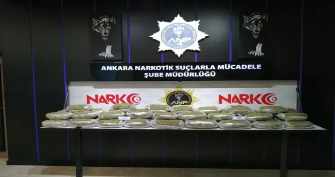 Başkent’te zehir tacirlerine darbe: 62 kilo esrar ele geçirildi
