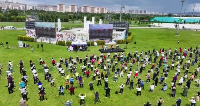 Başkentli kadınlar Guinness için ter döktü