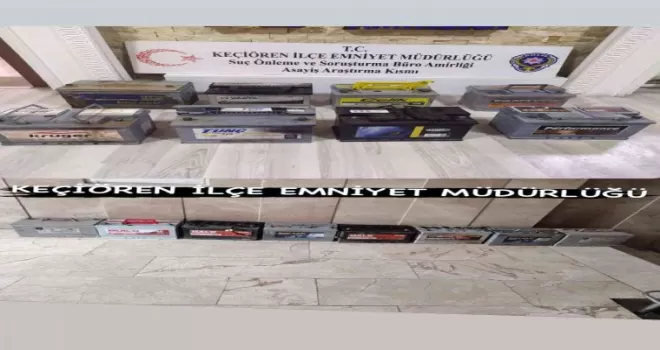 Başkentte akü çetesi çökertildi
