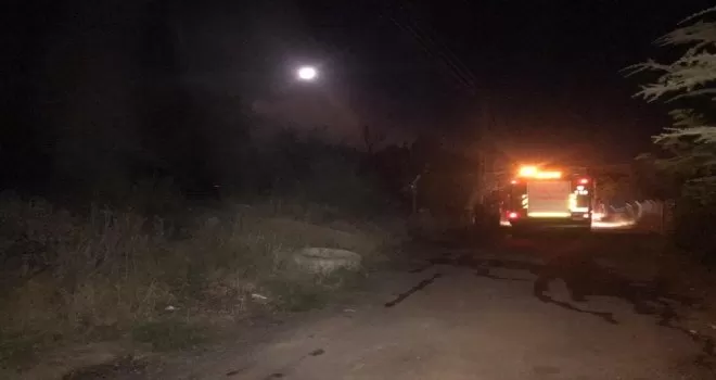 Başkentte boş gecekonduda yangın
