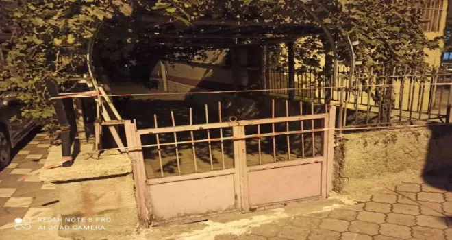 Başkentte göçük tehlikesi nedeniyle bir bina boşaltıldı

