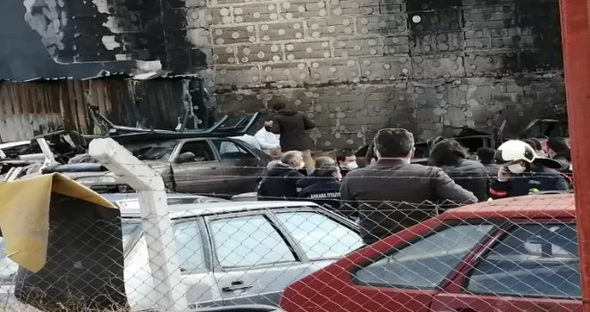 Başkentteki yangında bir kişinin cansız bedenine ulaşıldı
