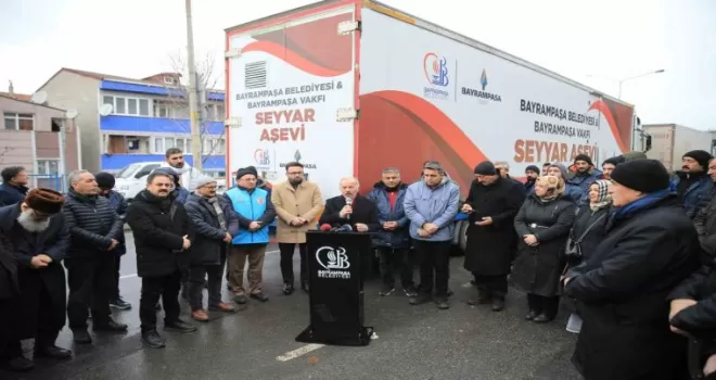 Bayrampaşa’nın “seyyar aşevi“ deprem bölgesinde
