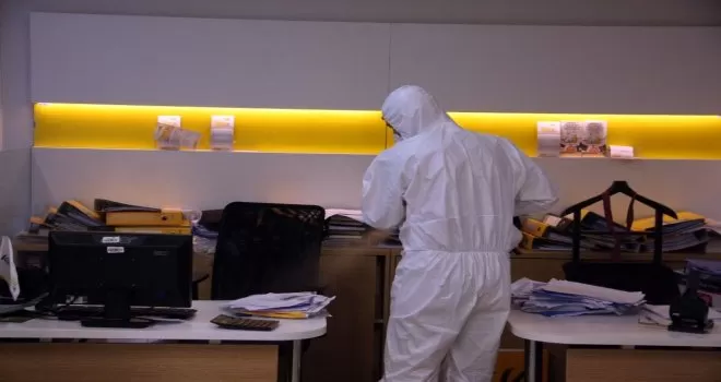 Bayrampaşa sebze ve meyve hali dezenfekte edildi
