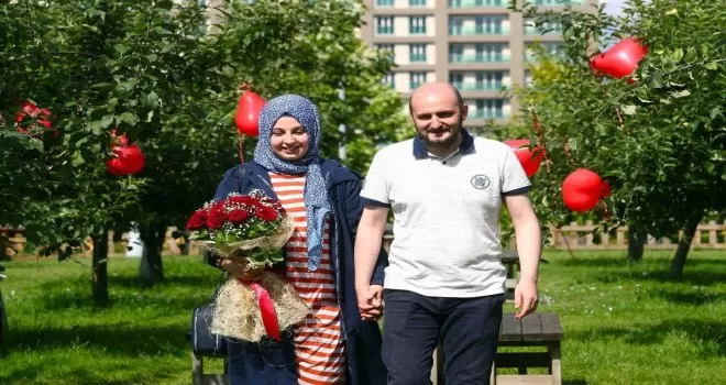 Drone ile evlilik teklifi! Yüzük havadan geldi...