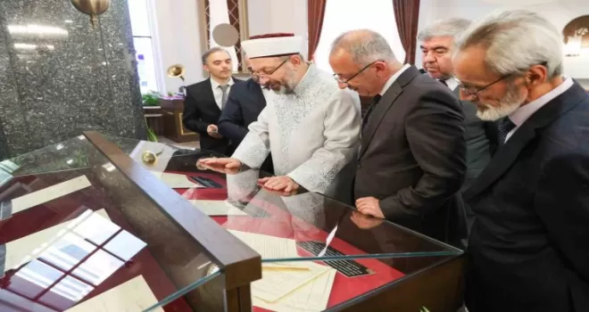 “Belgelerle Diyanet İşleri Başkanlığı Sergisi“ açıldı
