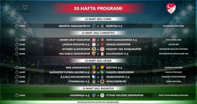 Beşiktaş - Fenerbahçe derbisi 21 Mart’ta!
