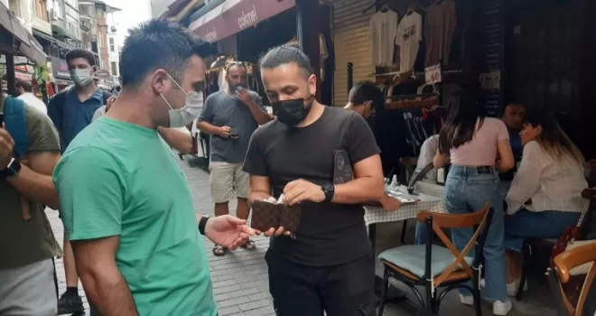 Beşiktaş polisinden "çığırtkan" denetimi
