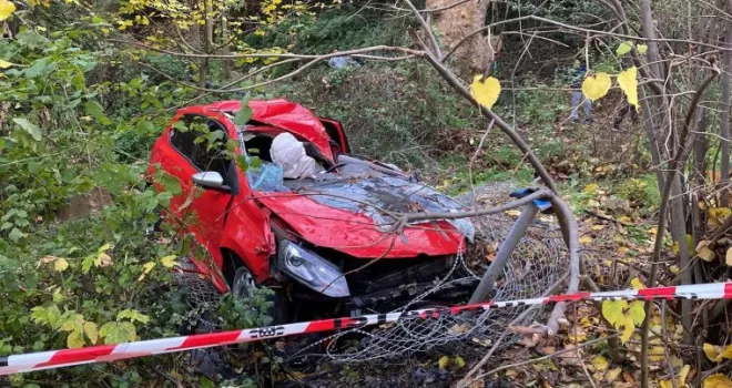 Beykoz’da aşırı süratli seyreden otomobil ağaçlara çarptı: 1 ölü, 1 yaralı
