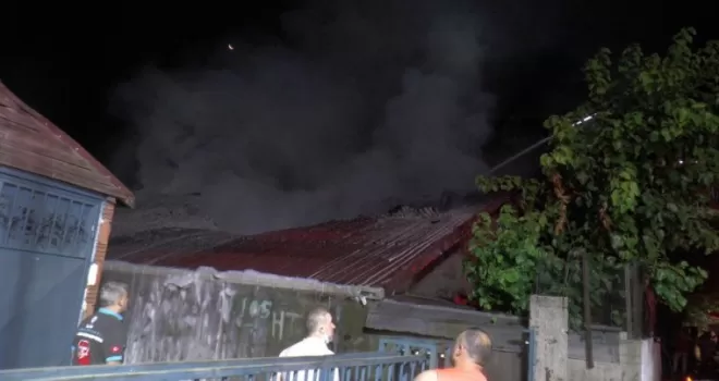 Beykoz’da cam atölyesinde korkutan yangın
